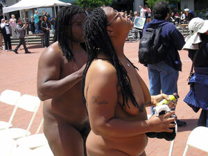 black nude public