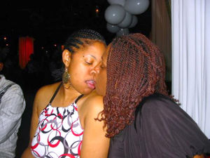 black females kissing